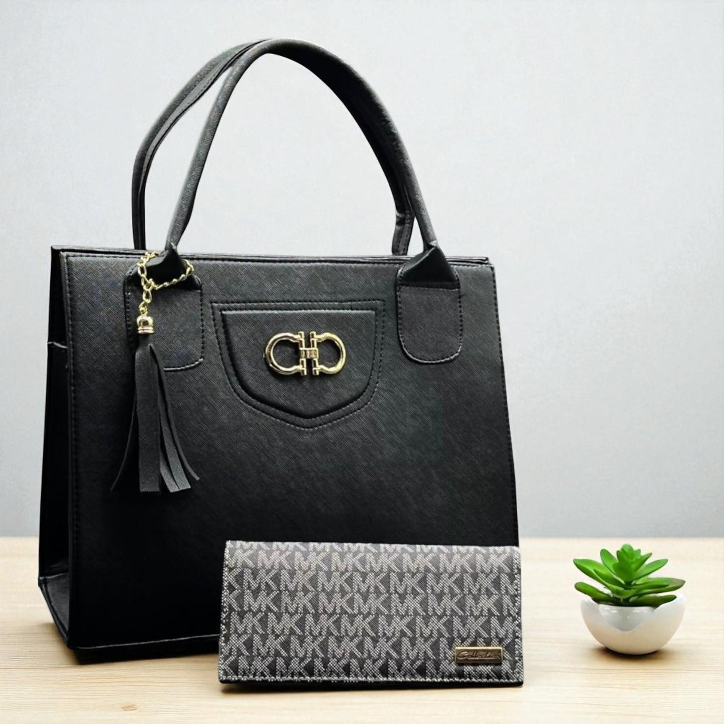 Bolsa de dama Marcela elegante moderna grande blanca sintética alta calidad duradera