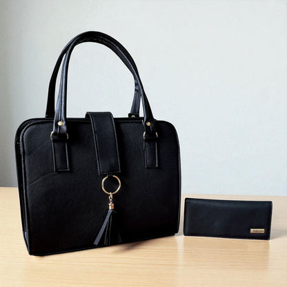 Bolsa de dama MONSERRATH roja elegante con tassel moderno, ideal para oficina