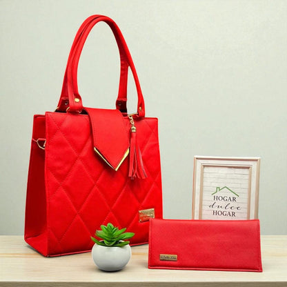 Bolsa de dama Danie elegante moderna acolchada café sintética alta calidad duradera