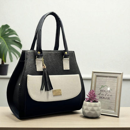 Bolsa de dama Camil tricolor rojo azul blanco elegante sintética resistente moda