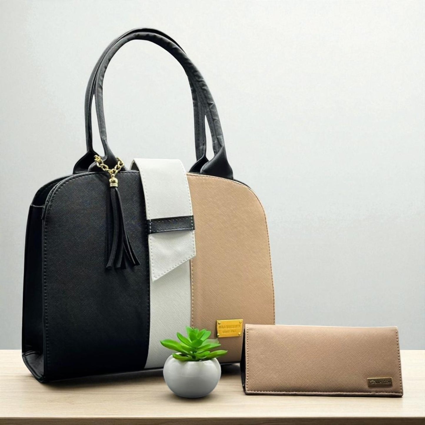 Bolsa de dama Emilia azul elegante moderna sintética alta calidad duradera exclusiva