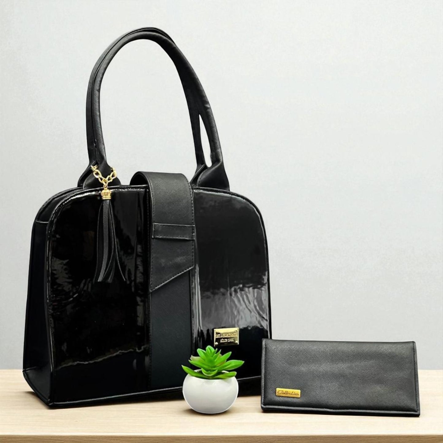 Bolsa de dama Emilia azul elegante moderna sintética alta calidad duradera exclusiva